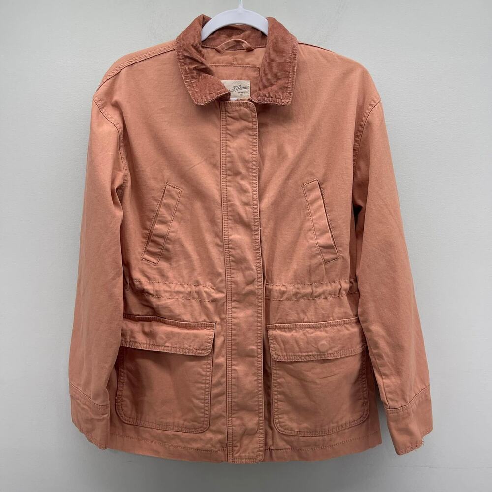 Universal Thread Barn Jacket‎ Womens Small Coral … - image 1